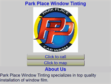 Tablet Screenshot of parkplacewindowtinting.com